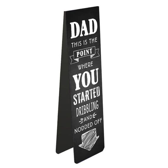 Dad dribbling bookmark