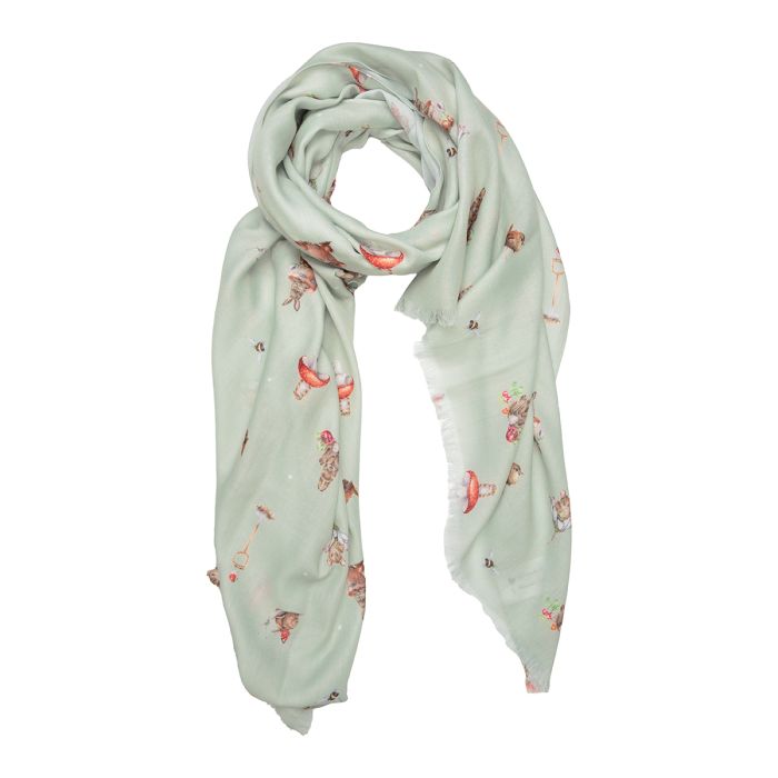 Garden Friends scarf by Wrendale Designs