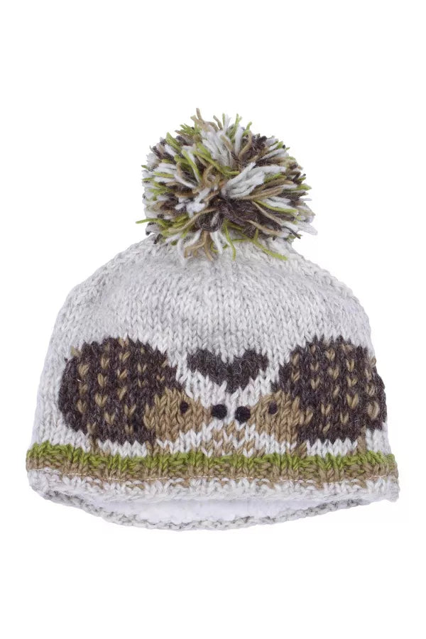 Kids Hedgehog Bobble Beanie by Pachamama