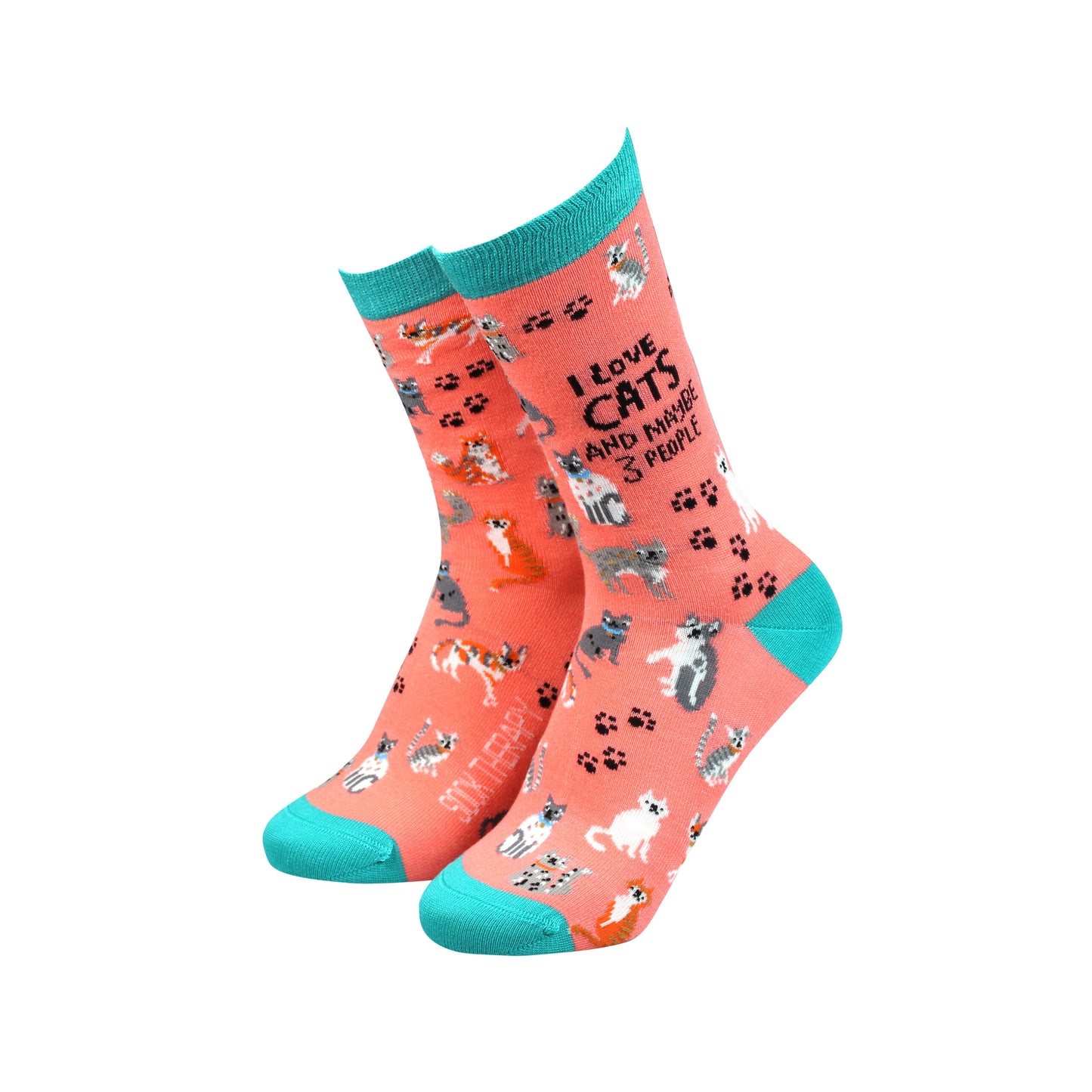 I Love Cats and maybe 3 people, by Sock Therapy