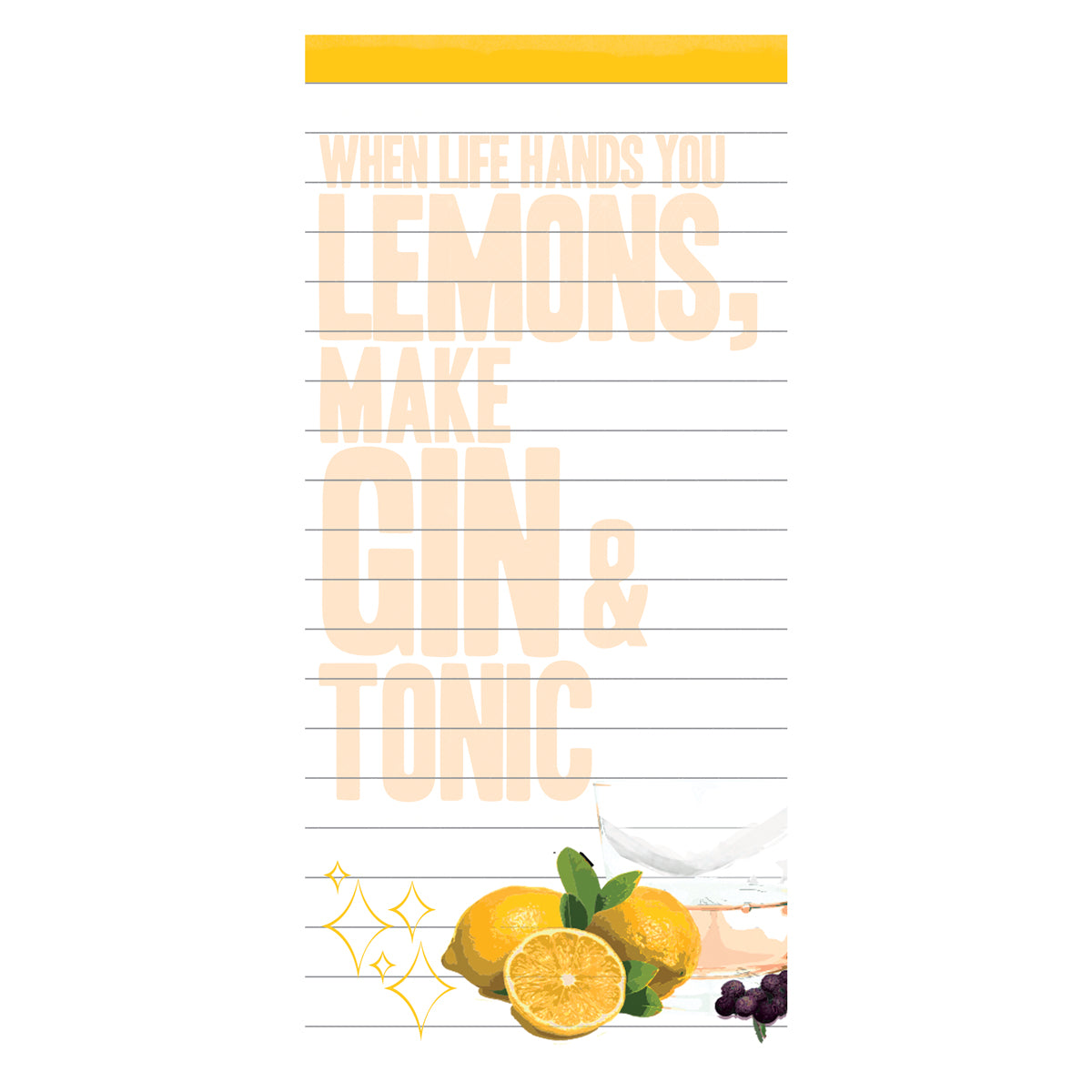 Life Gives You Lemons Magnetic Notepad