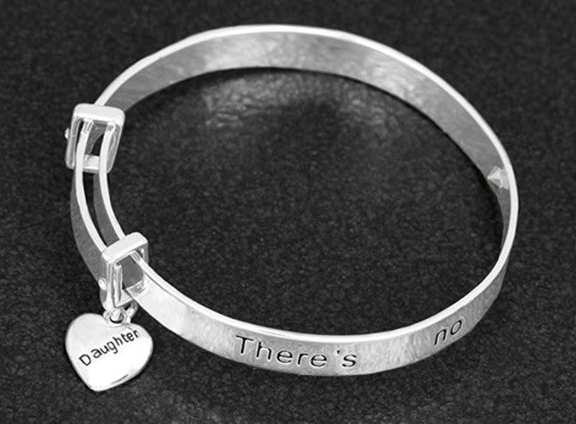 There's No Better Daughter Than You Silver Plated Bracelet.