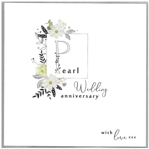 Pearl Anniversary Card
