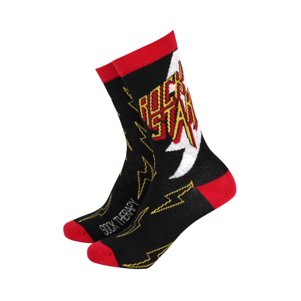 Rockstar socks by Sock Therapy
