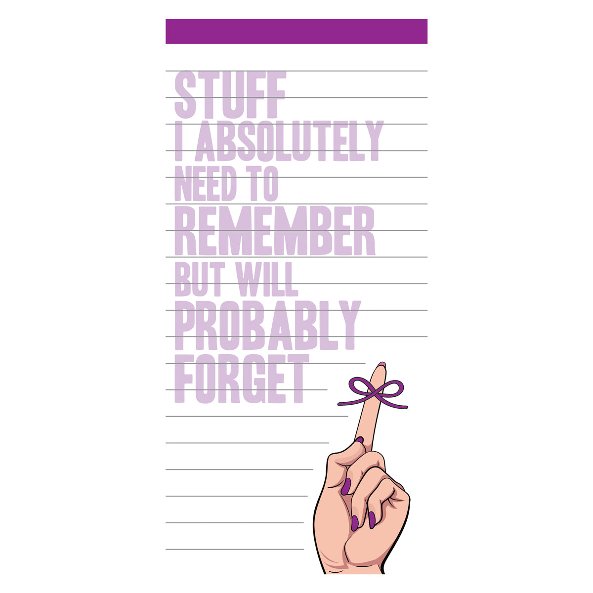Stuff To Remember Magnetic Notepad