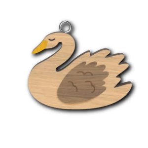Swan Keyring