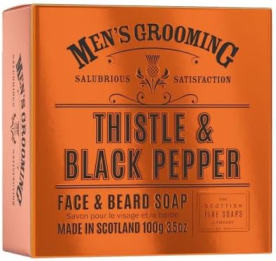 Thistle & Black Pepper Face & Beard Soap 100g