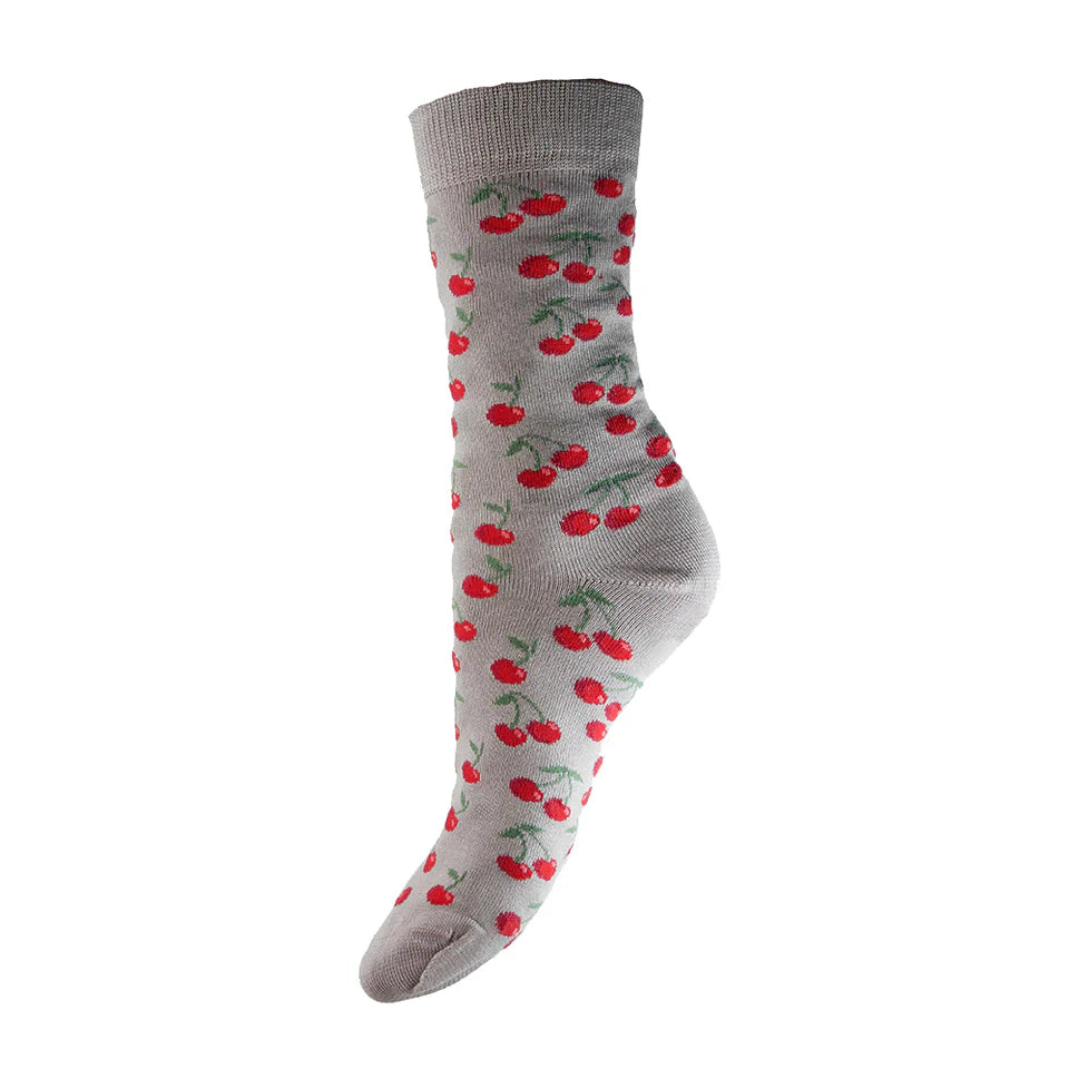 Cherry Bamboo Socks by Gemjar