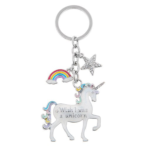 I wish I was a unicorn Keyring