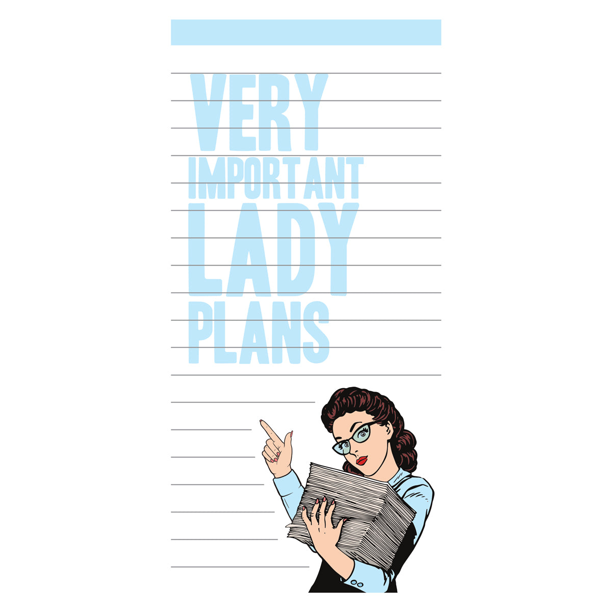 Lady Plans Magnetic Notepad
