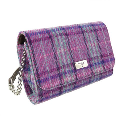 Strathy Wallet Bag in Purple & Mint
