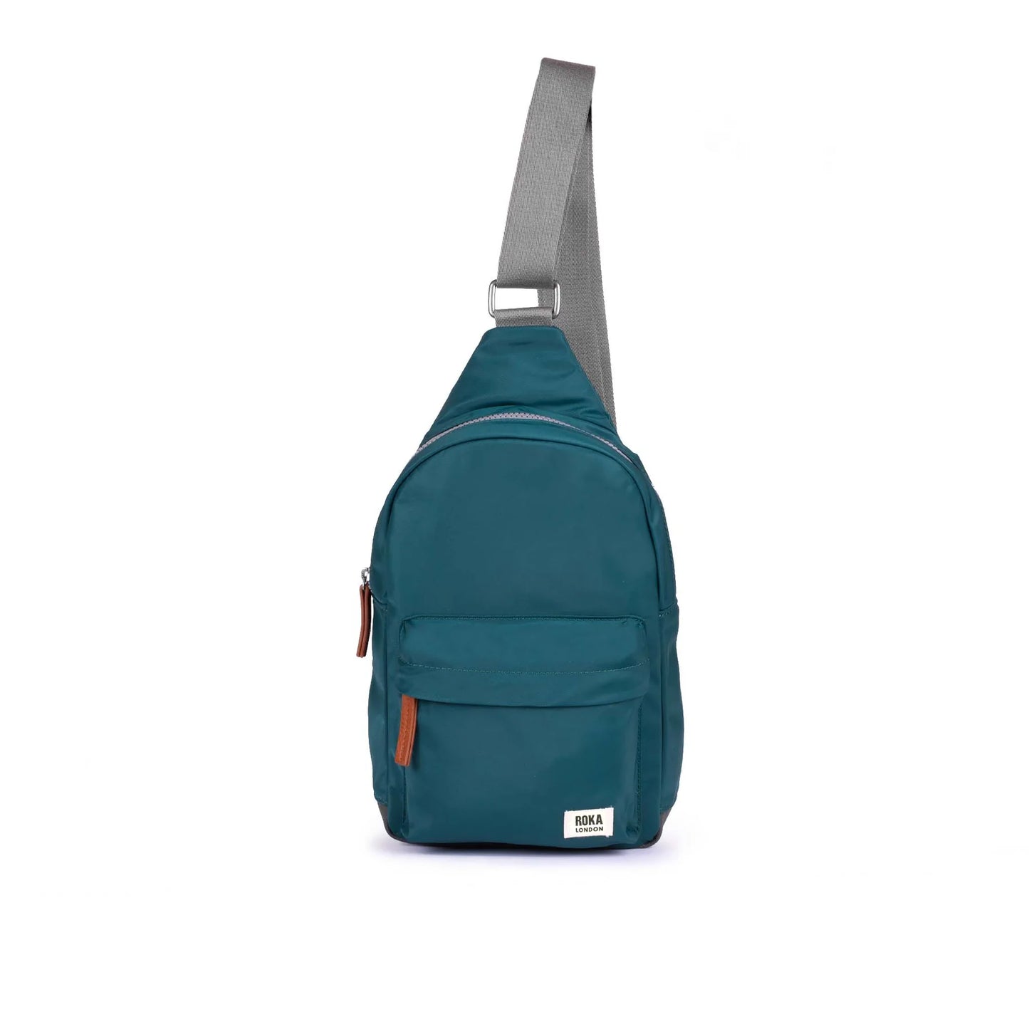 Willesden B Teal Recycled Nylon bag by ROKA