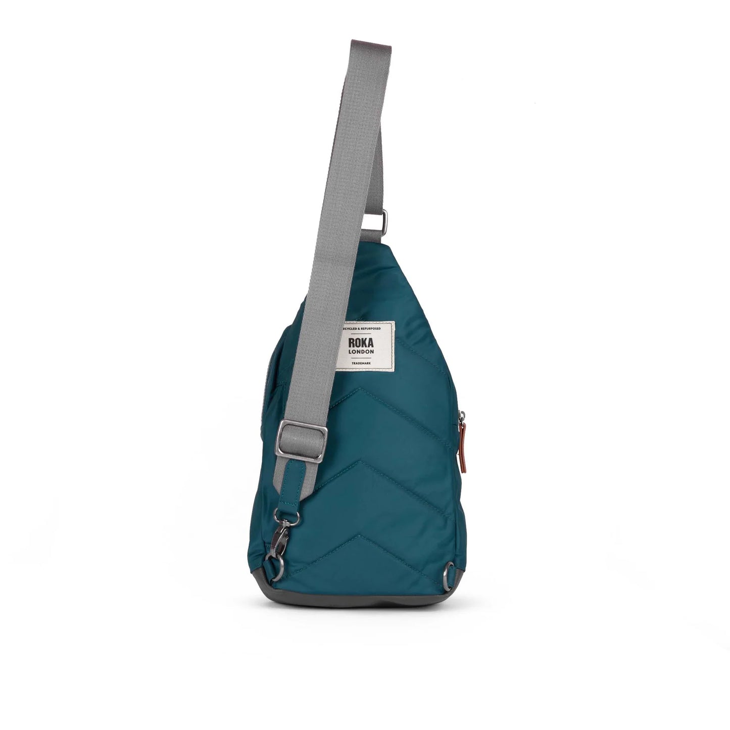 Willesden B Teal Recycled Nylon bag by ROKA