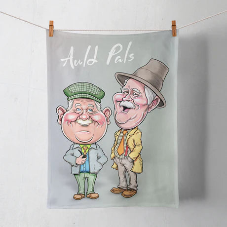 Auld Pals Tea Towel by Pureminted
