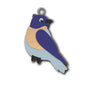 Blue Bird Wooden Keyring
