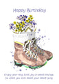 Birthday floral boots