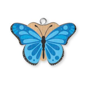 Blue Butterfly Keyring