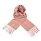 Coral / Taupe 100% Lambswool Scarf