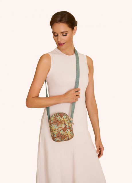 Canvas Out & About Bag, patterned palms