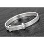 Silver Plated Christening Bangle