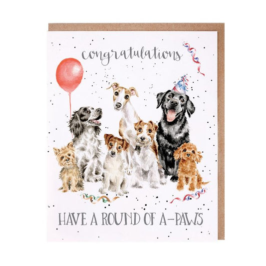 Congratulations Round of a Paws