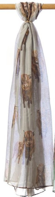 Highland Coo Scarf