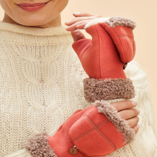 Anna Mittens, Coral by Powder