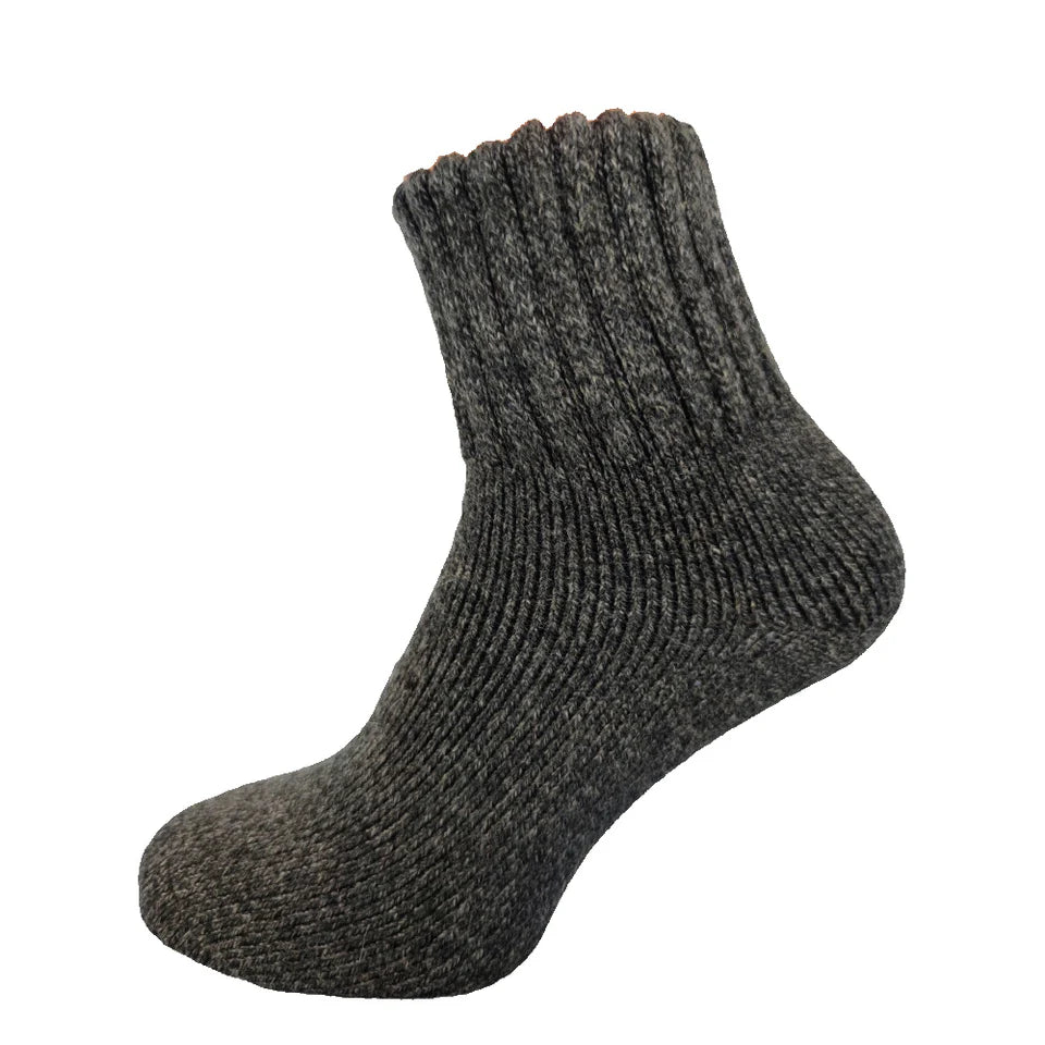 Dark Grey Wool Blend Socks