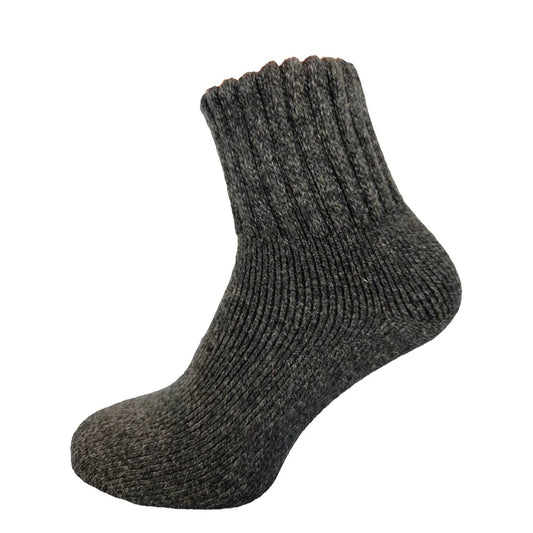 Dark Grey Wool Blend Socks
