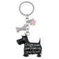 Dogs leave pawprints on your heart Keyring