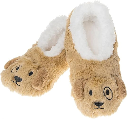 Dog Snoozies sherpa fleece slippers