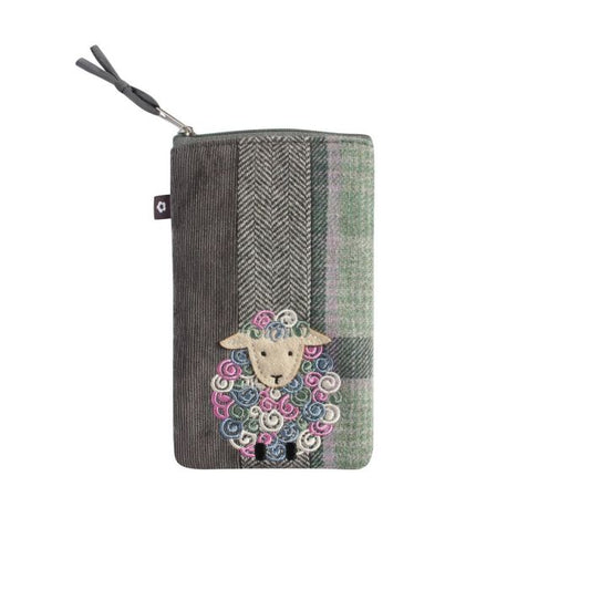 Earth Squared Applique Eye Glasses Case Sheep