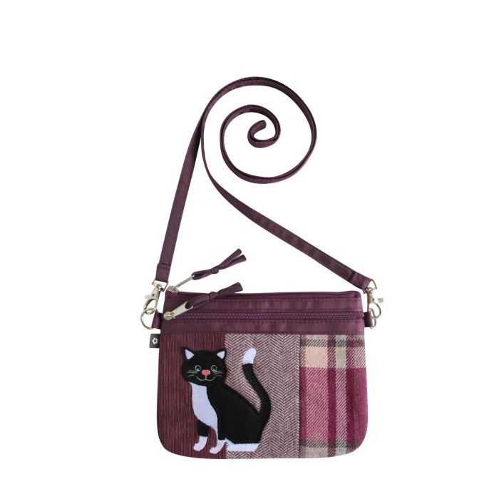 Earth Squared Cat Applique Pouch Bag