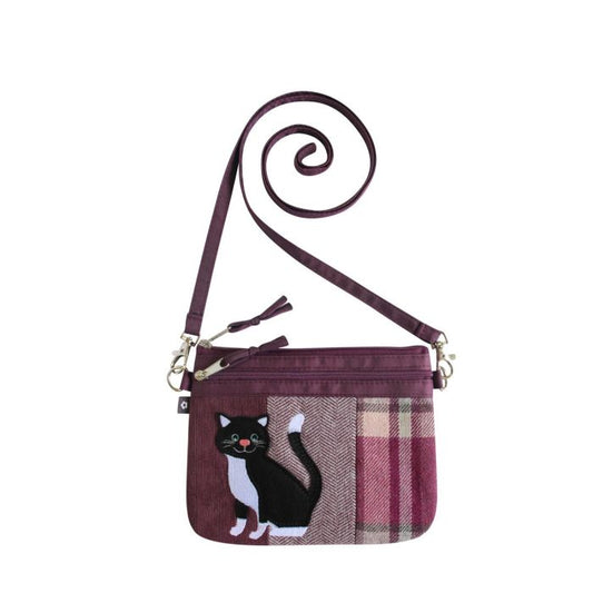 Earth Squared Cat Applique Pouch Bag
