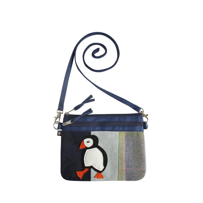 Earth Squared Puffin Applique Pouch Bag