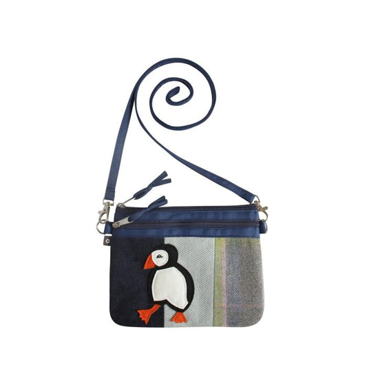 Earth Squared Puffin Applique Pouch Bag