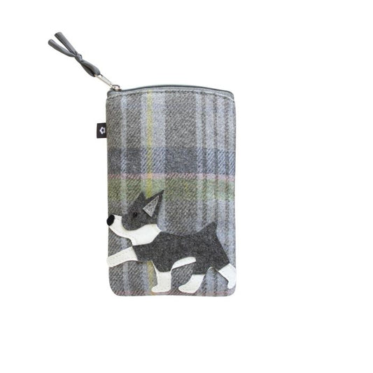Earth Squared Applique Eye Glasses Case Dog