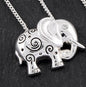 Elephant Good Luck Silver Plated Necklace