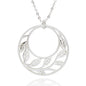 Filigree Circle Leaves Necklace