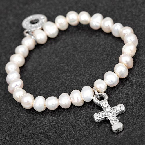 Freshwater Pearl Christening Bracelet