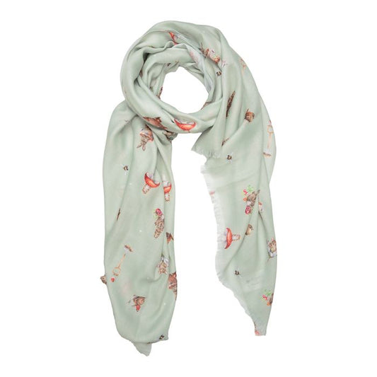 Garden Friends scarf by Wrendale Designs