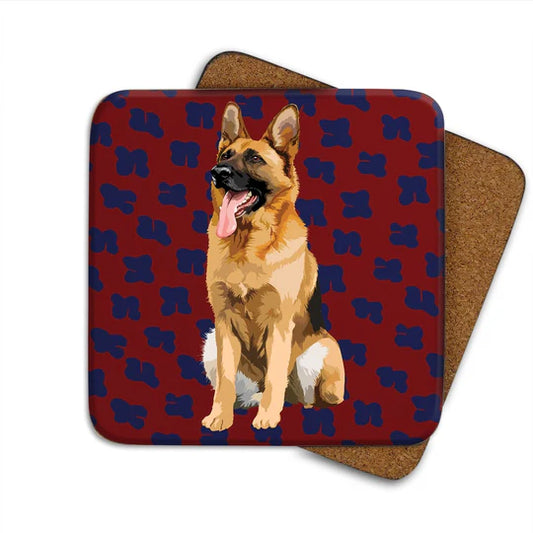 Alsatian coaster by Leslie Gerry