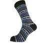 Grey, blue & white Nordic wool blend socks