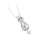Hanging Cat Silver Plated Necklace