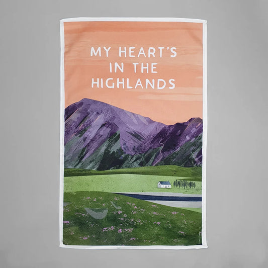 My Hearts in the Highlands Tea Towel by Eat Haggis