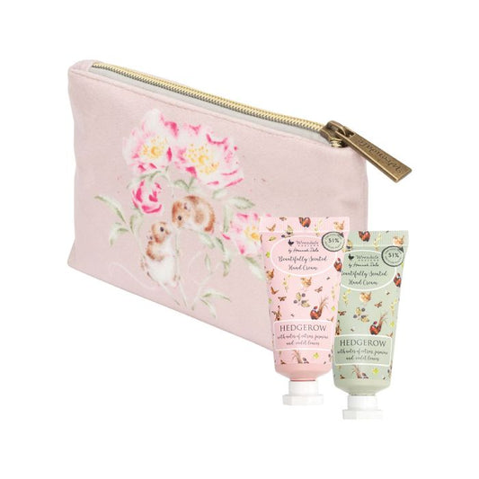 Hare & Mouse mini hand cream & gift pouch by Wrendale Designs