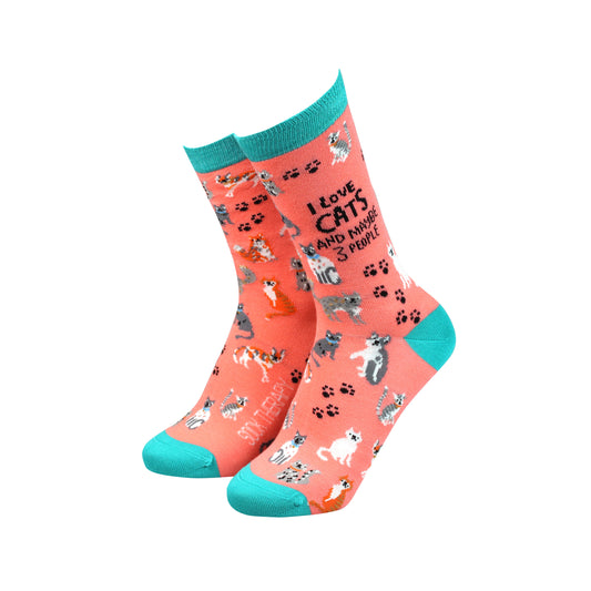 I Love Cats and maybe 3 people, by Sock Therapy