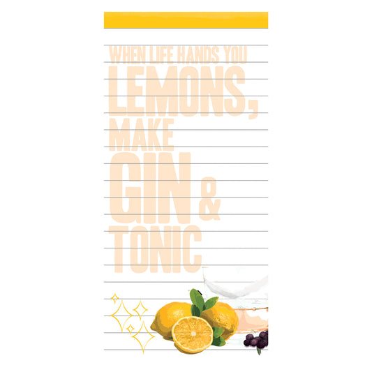 Life Gives You Lemons Magnetic Notepad
