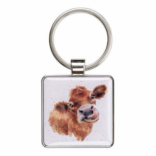 Moooo Cow Keyring by Wrendale Designs