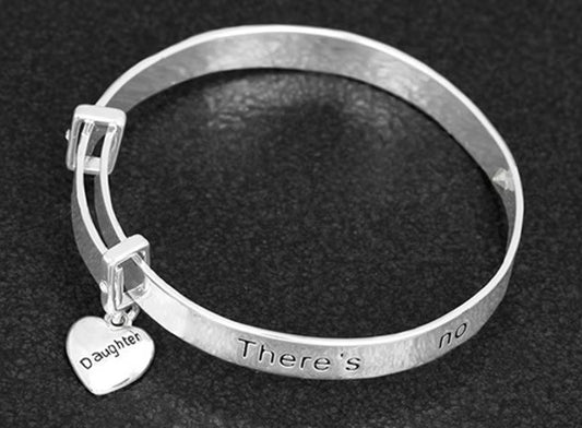 There's No Better Daughter Than You Silver Plated Bracelet.